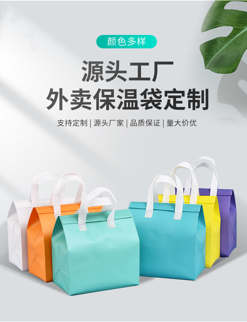 郴州市无纺布保温袋外卖袋